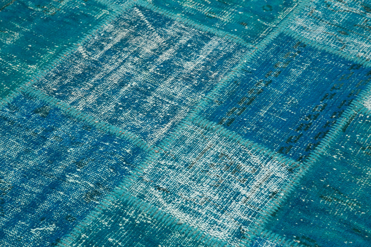 6x8 Turquoise Patchwork Rug - 31988