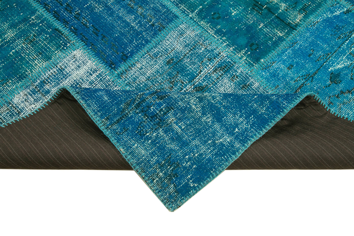 6x8 Turquoise Patchwork Rug - 31988