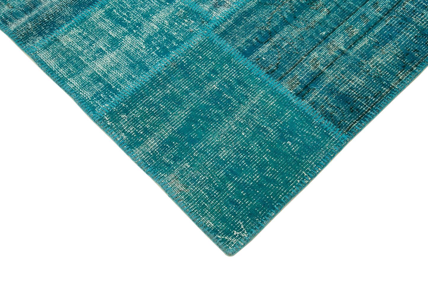 6x8 Turquoise Patchwork Rug - 31989