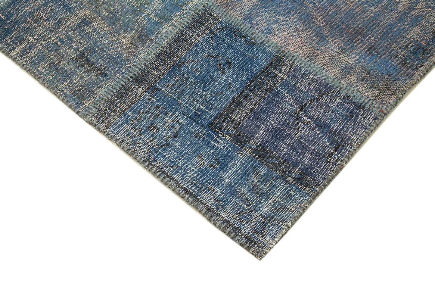 6x8 Blue Patchwork Rug - 31991