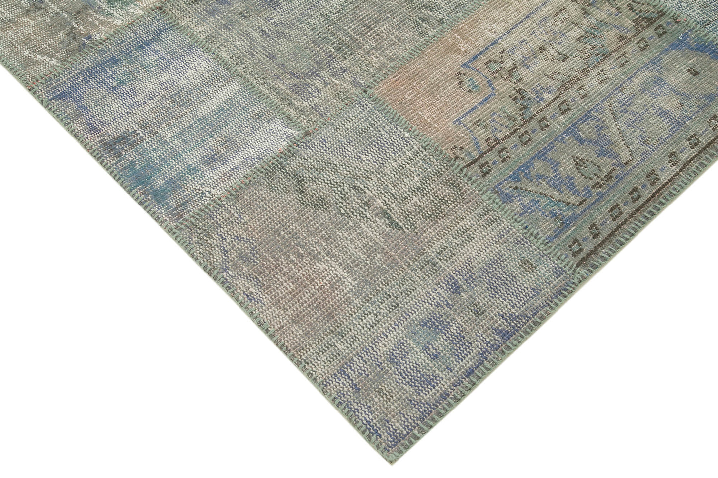 6x8 Grey Patchwork Rug - 32002