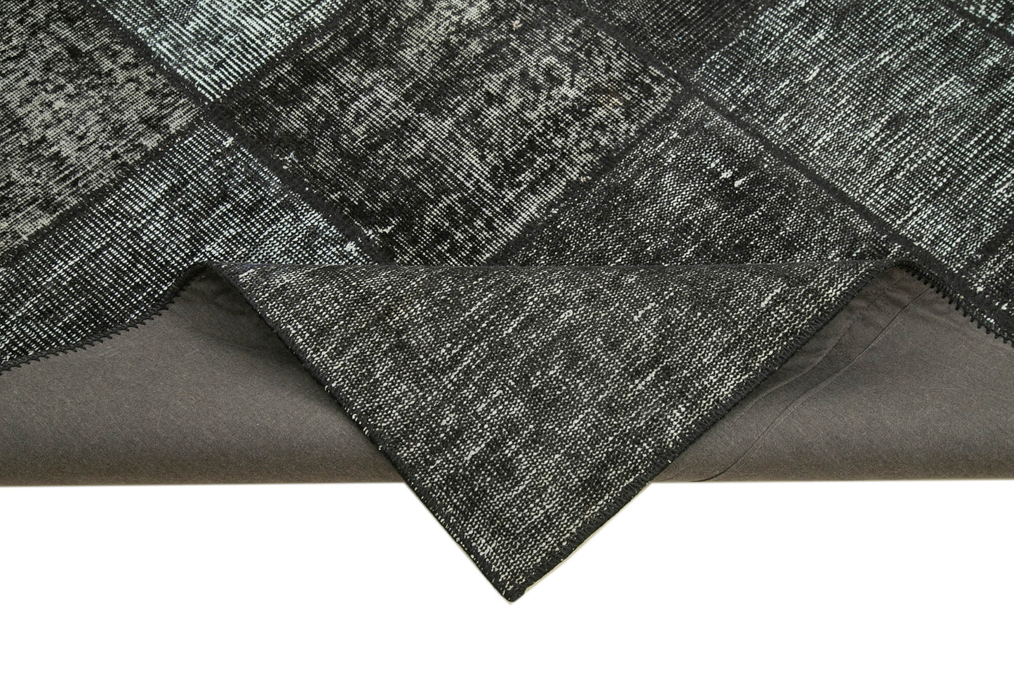 6x8 Black Patchwork Rug - 32005