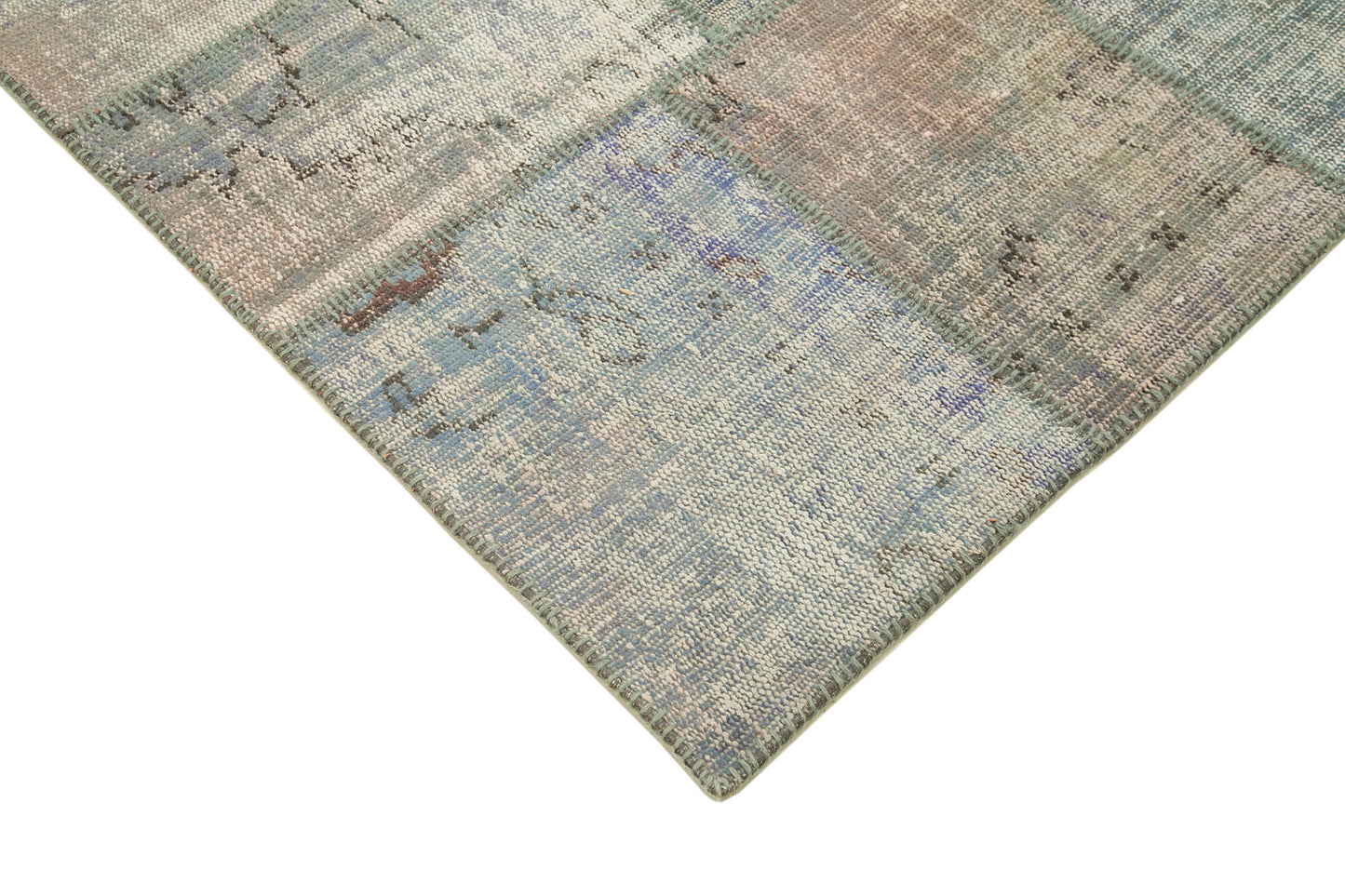 6x8 Grey Patchwork Rug - 32010