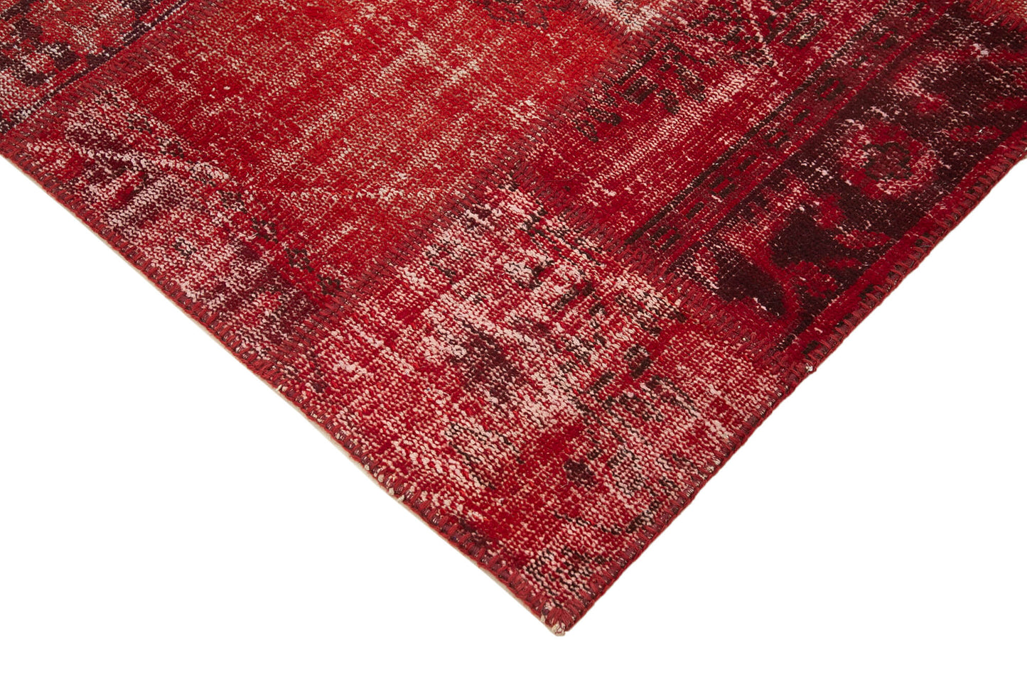 6x8 Red Patchwork Rug - 32031