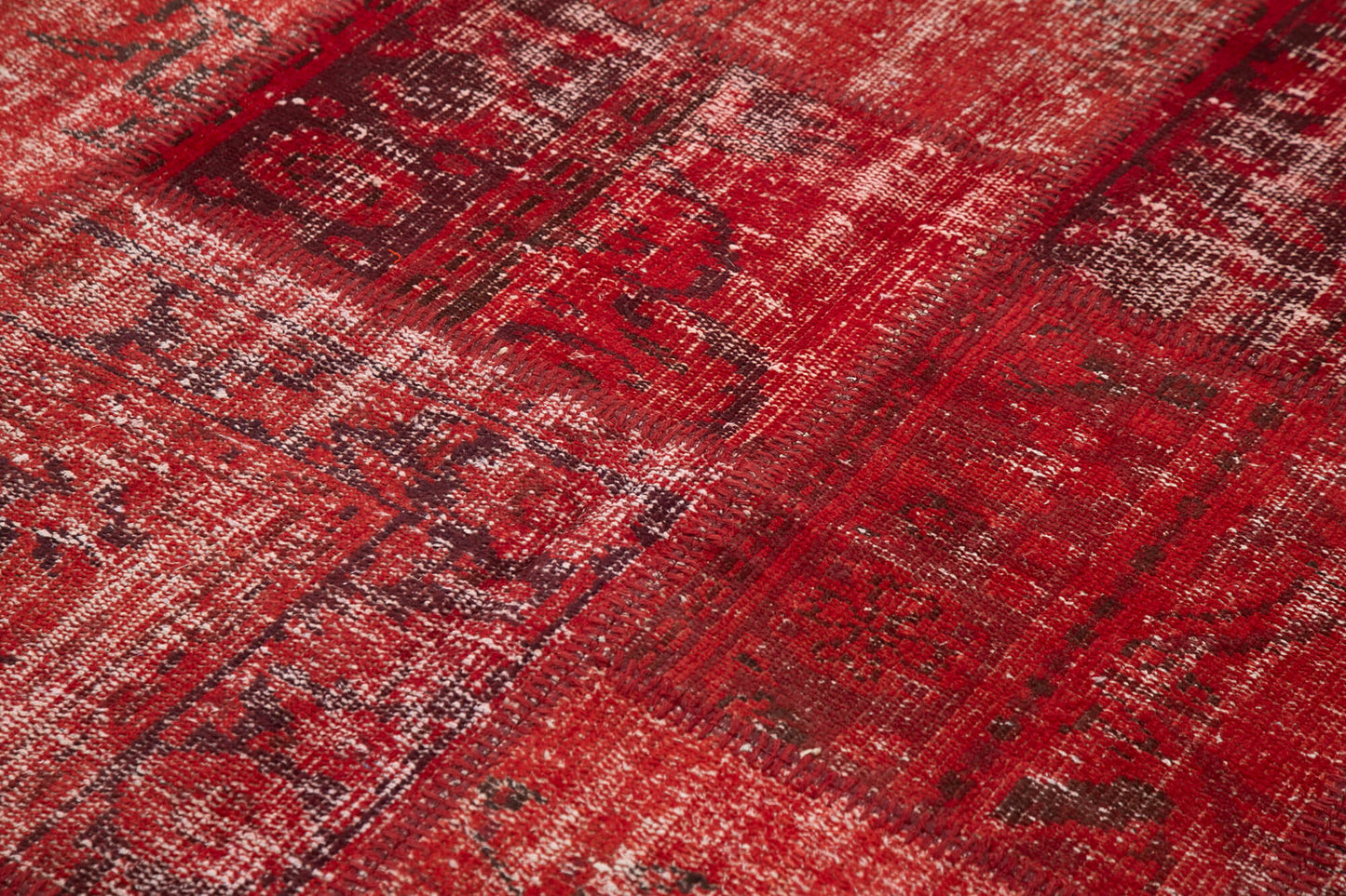 6x8 Red Patchwork Rug - 32031