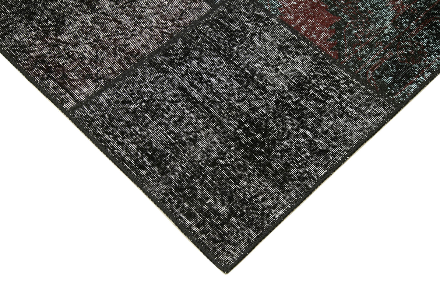 6x8 Black Patchwork Rug - 32041