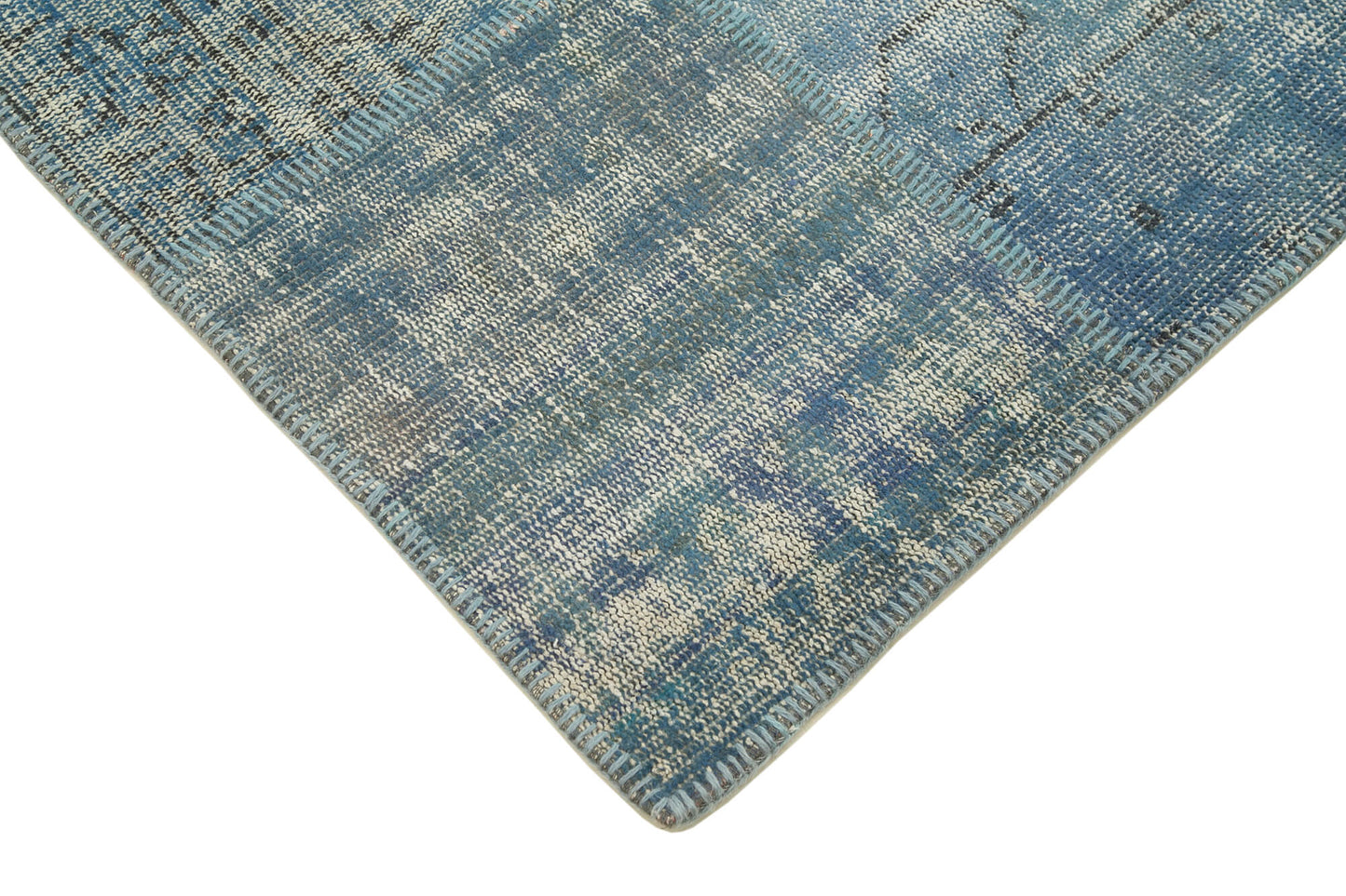 6x8 Blue Patchwork Rug - 32051