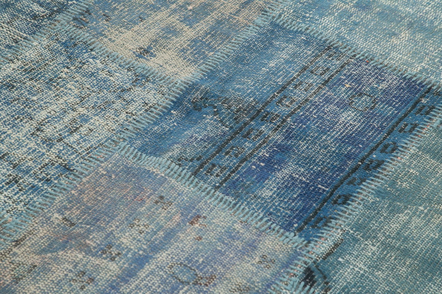 6x8 Blue Patchwork Rug - 32051