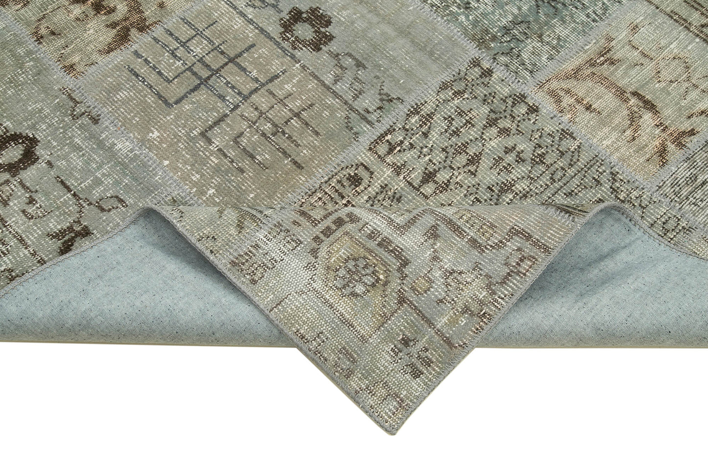 5x8 Grey Patchwork Rug - 32053