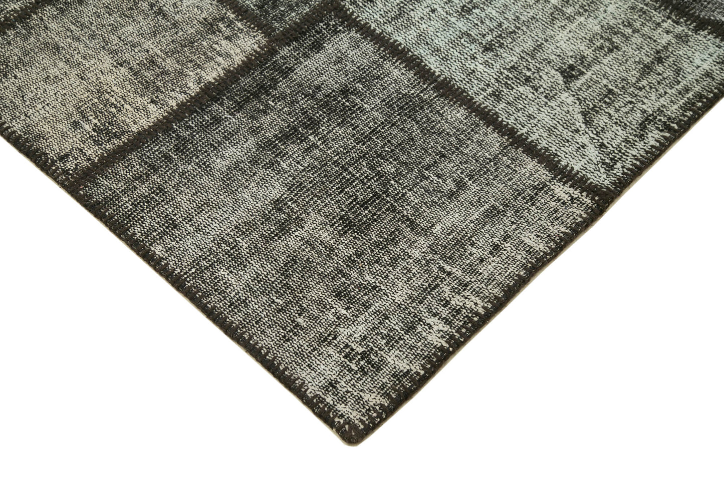 6x8 Black Patchwork Rug - 32055