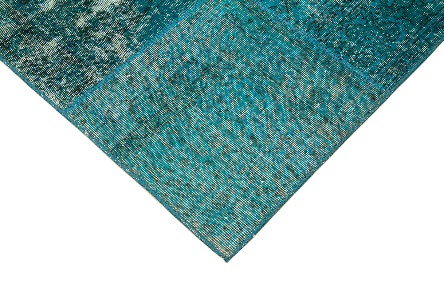 6x8 Turquoise Patchwork Rug - 32067