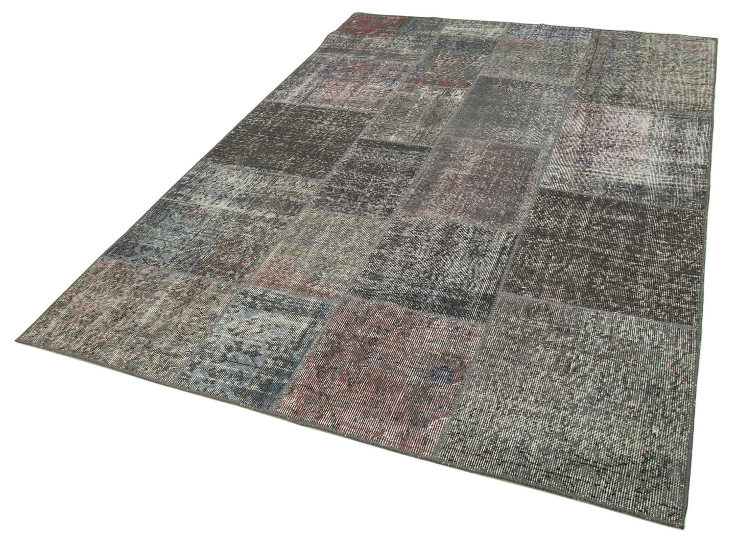 6x8 Grey Patchwork Rug - 32068