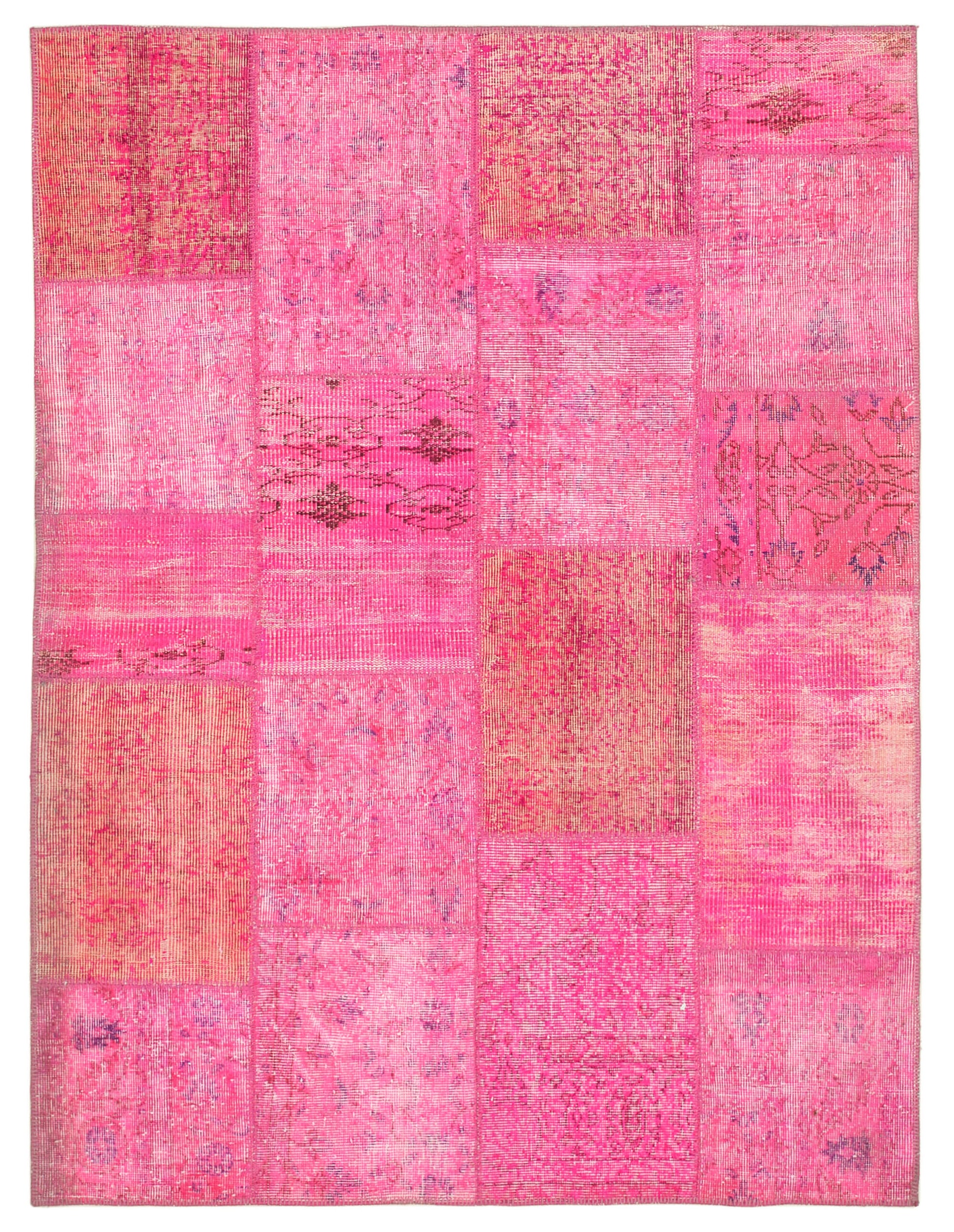 5x7 Pink Patchwork Rug - 32070