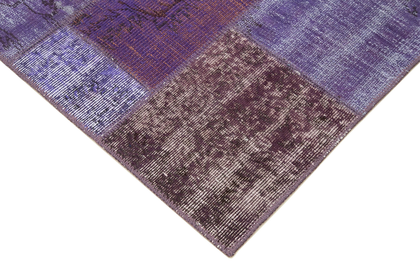 4x7 Purple Patchwork Rug - 32071