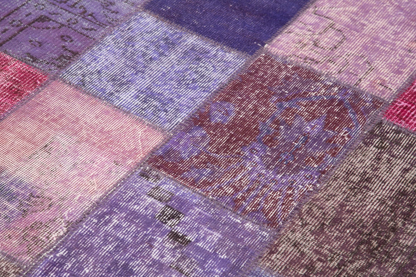 4x7 Purple Patchwork Rug - 32071