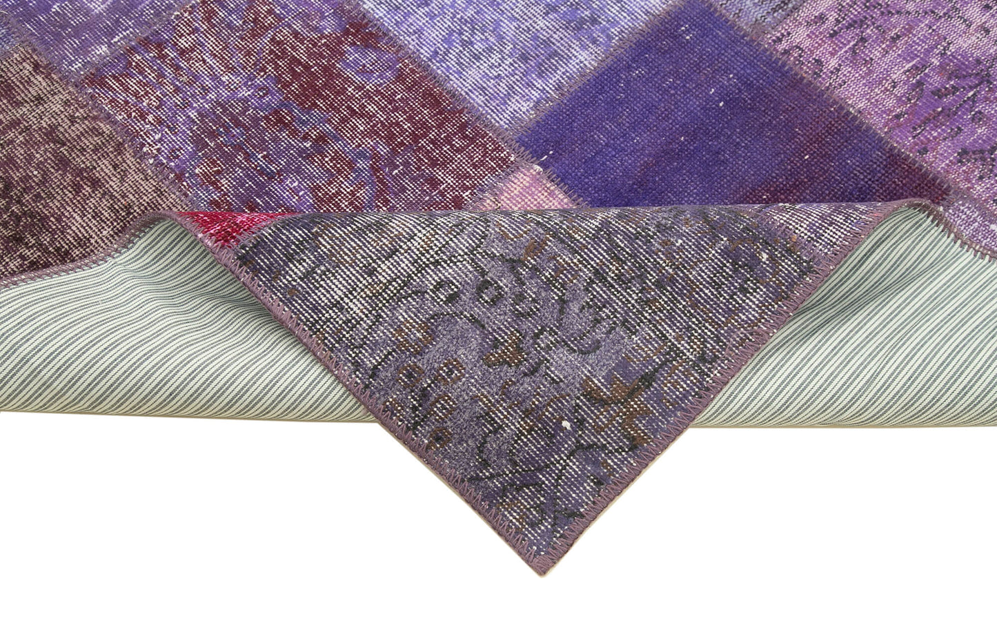 4x7 Purple Patchwork Rug - 32071