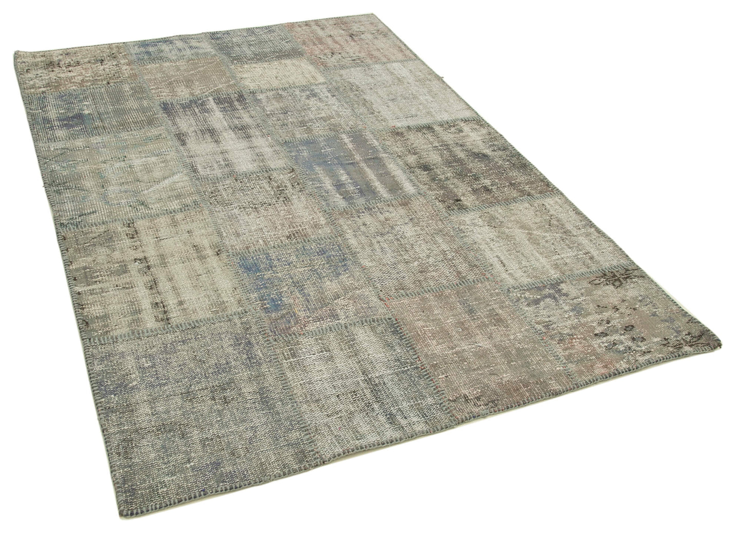 5x7 Grey Patchwork Rug - 32072