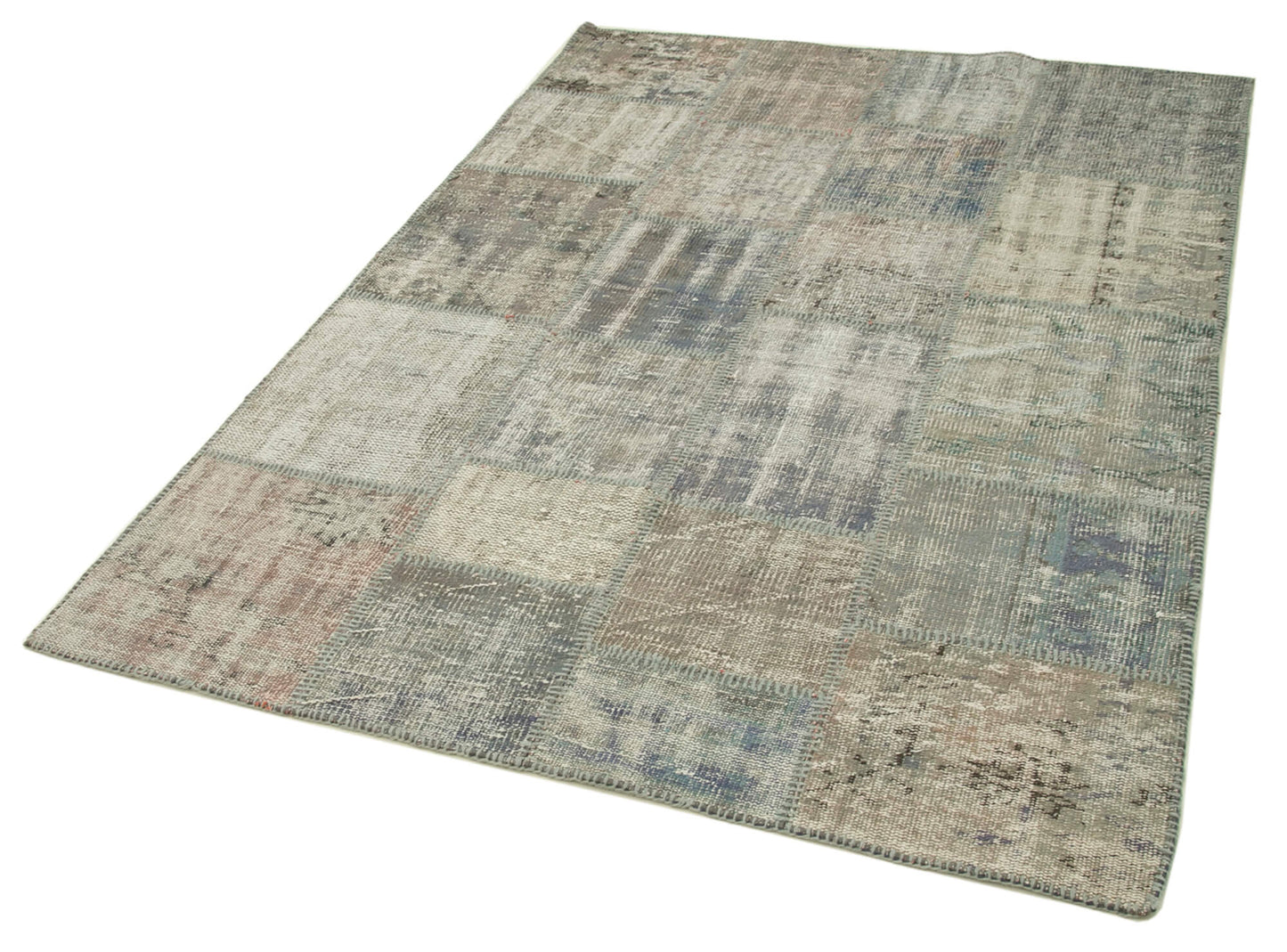 5x7 Grey Patchwork Rug - 32072