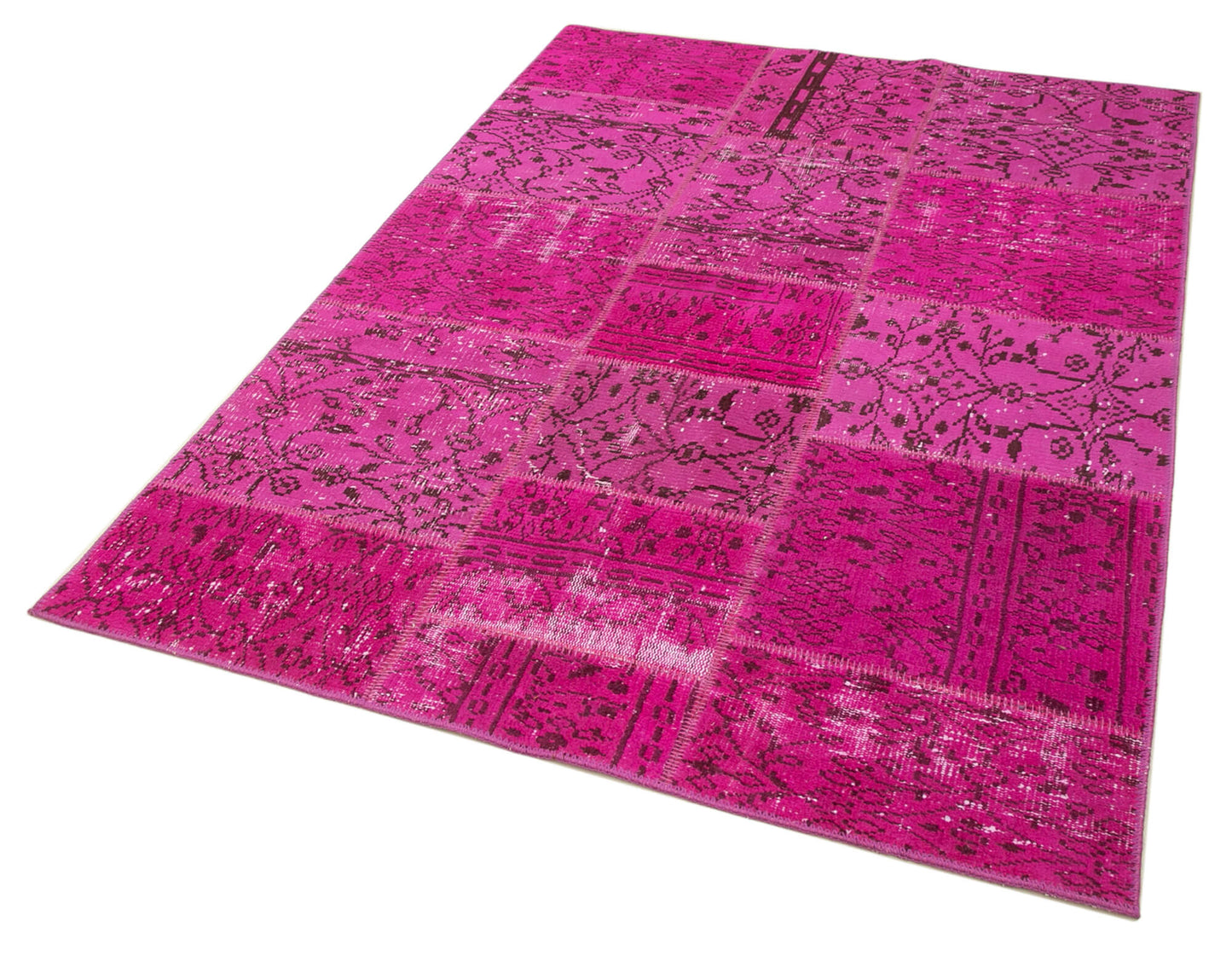 5x7 Pink Patchwork Rug - 32086