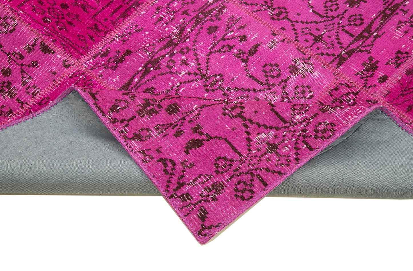 5x7 Pink Patchwork Rug - 32086