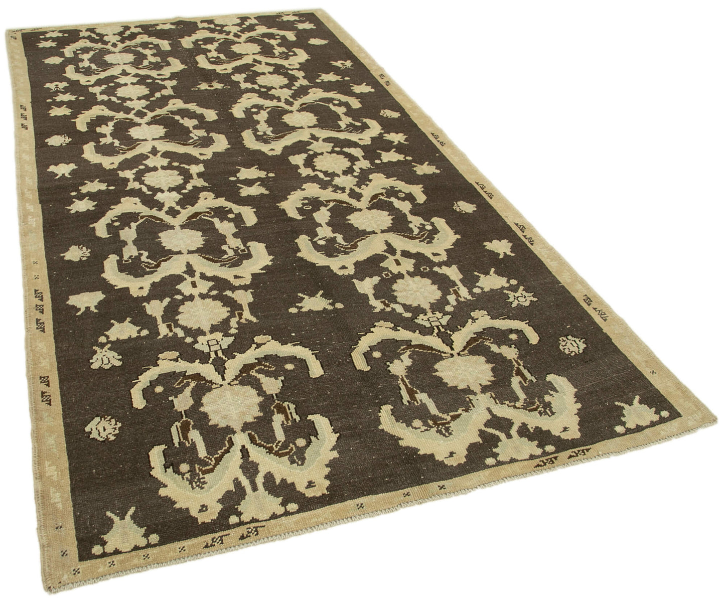 5x9 Beige Vintage Anatolian Rug - 32115