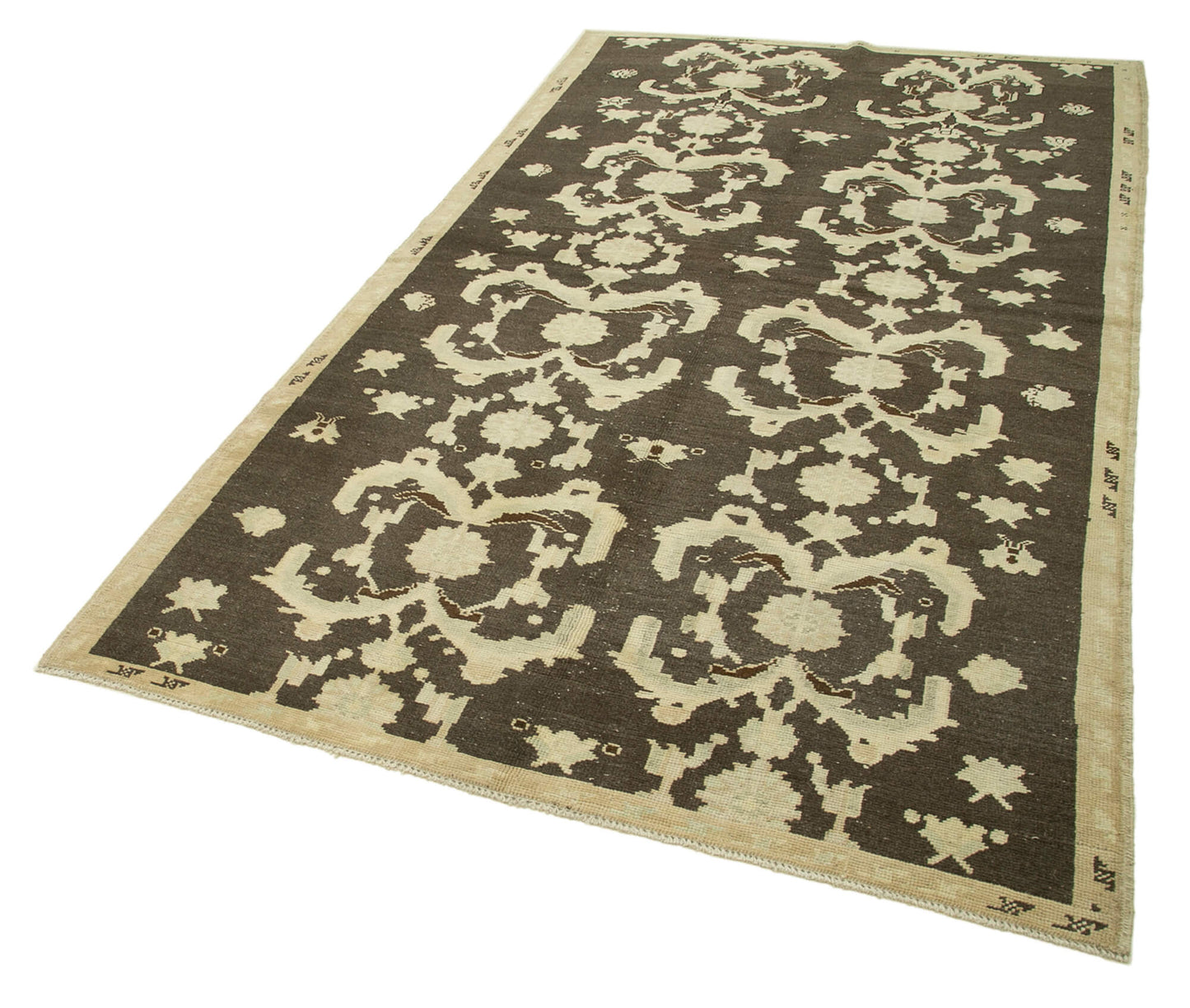 5x9 Beige Vintage Anatolian Rug - 32115