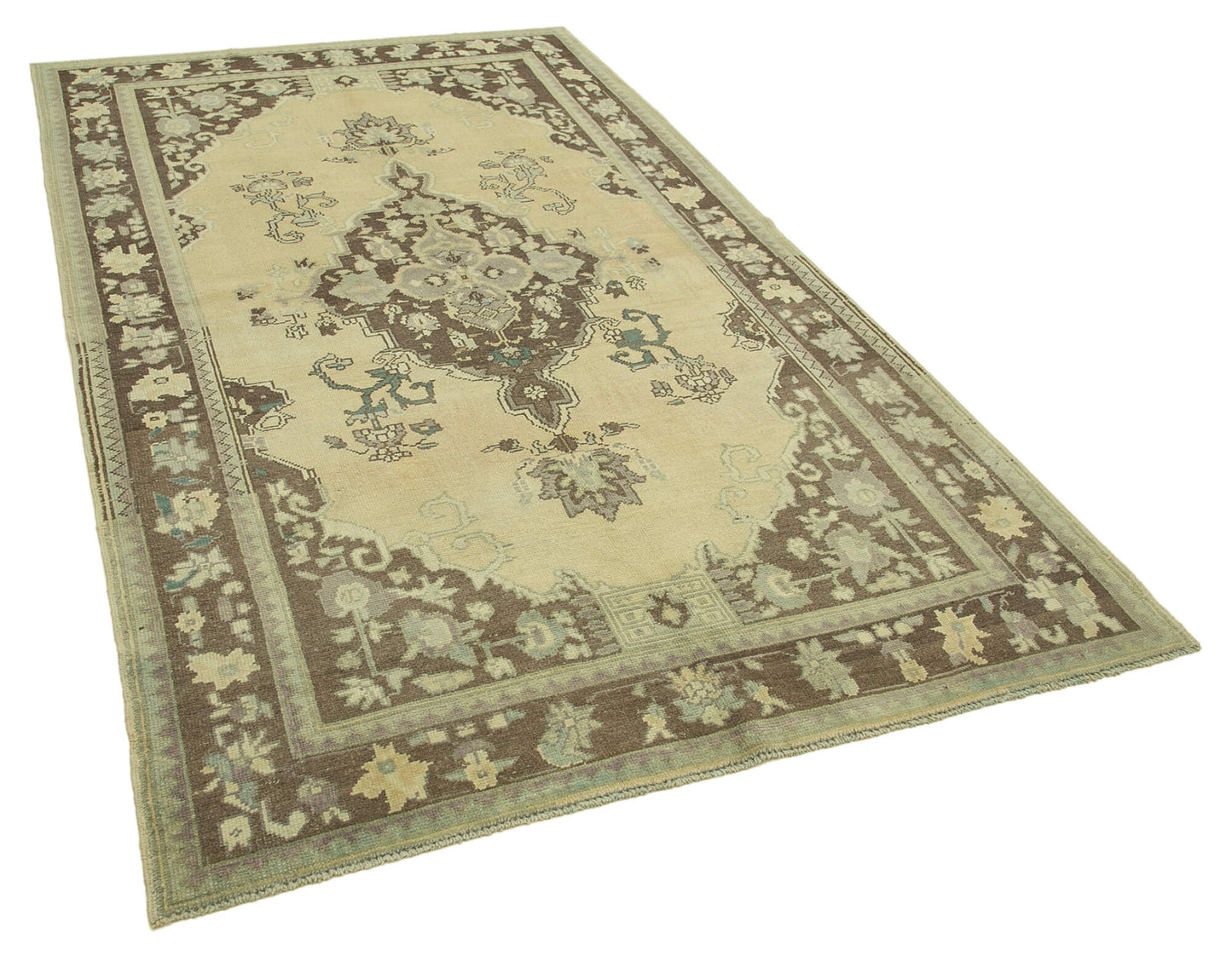 5x9 Beige Vintage Anatolian Rug - 32120