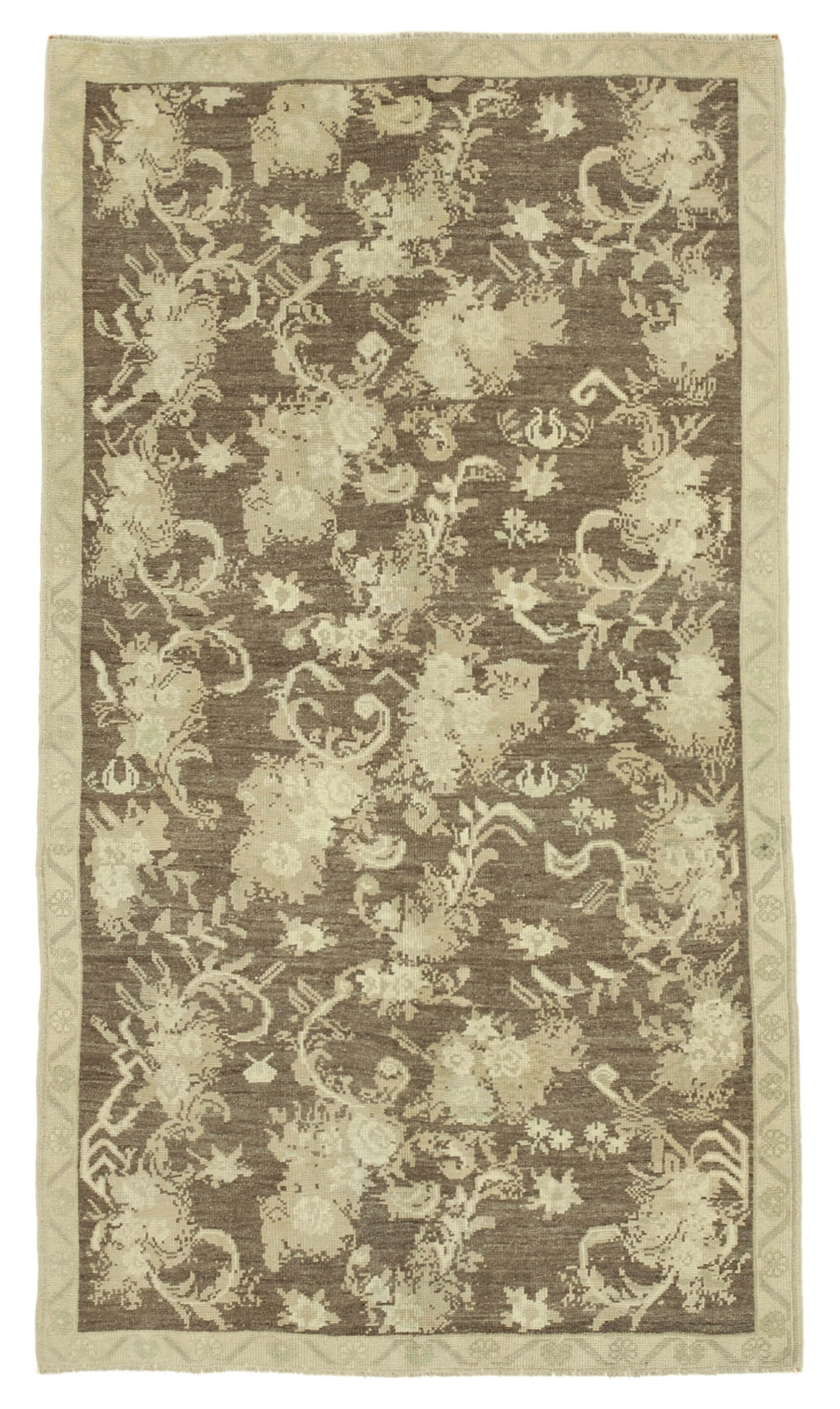 4x8 Beige Vintage Anatolian Rug - 32123