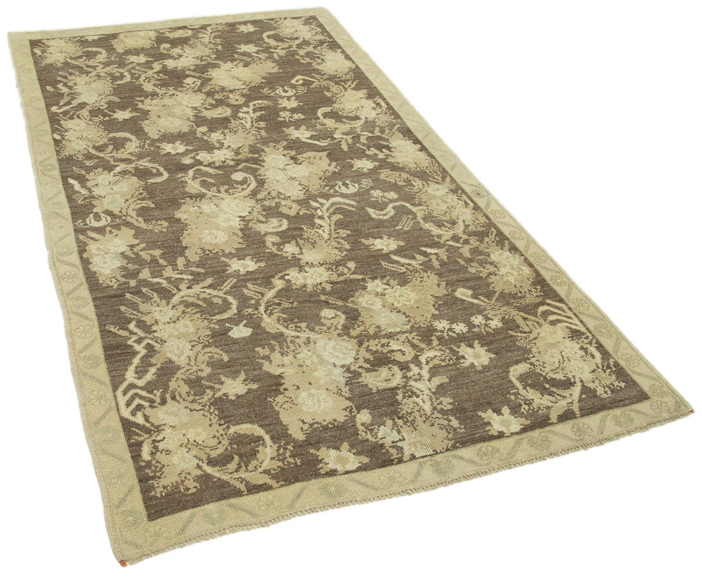 4x8 Beige Vintage Anatolian Rug - 32123