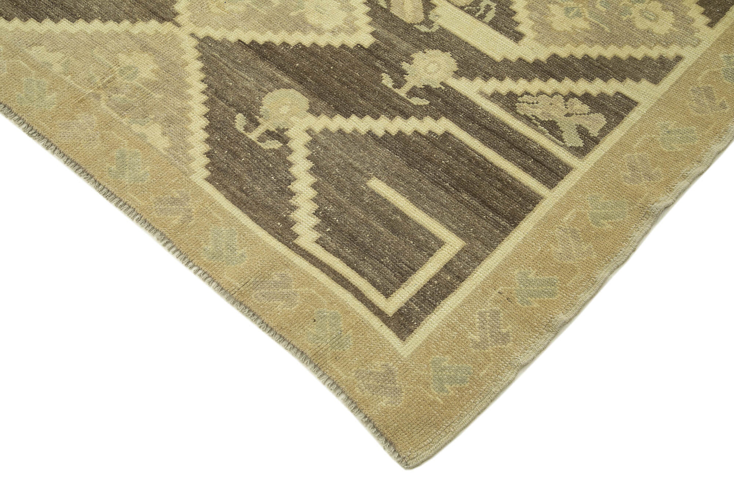 5x7 Beige Vintage Anatolian Rug - 32126