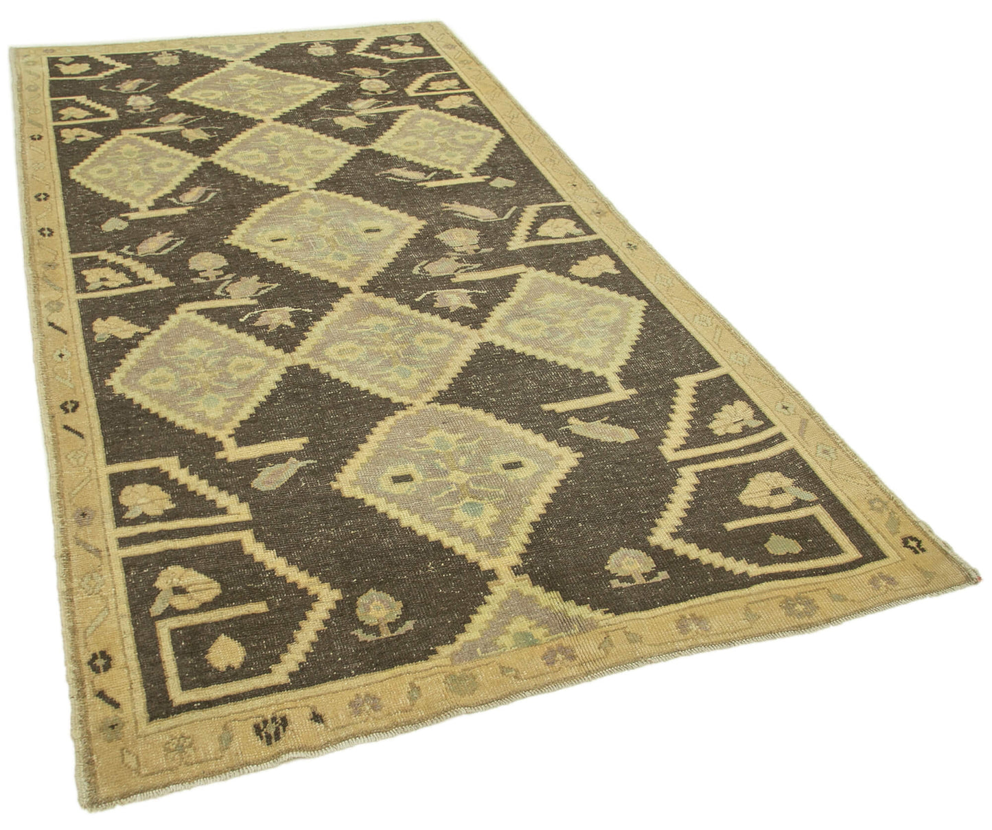 5x9 Beige Vintage Anatolian Rug - 32129