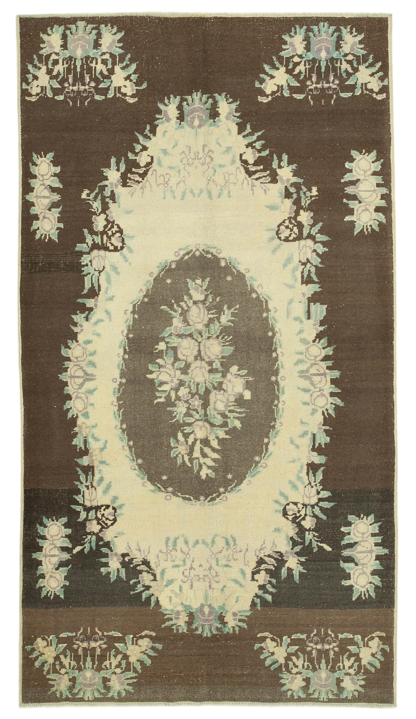 5x9 Beige Vintage Anatolian Rug - 32132