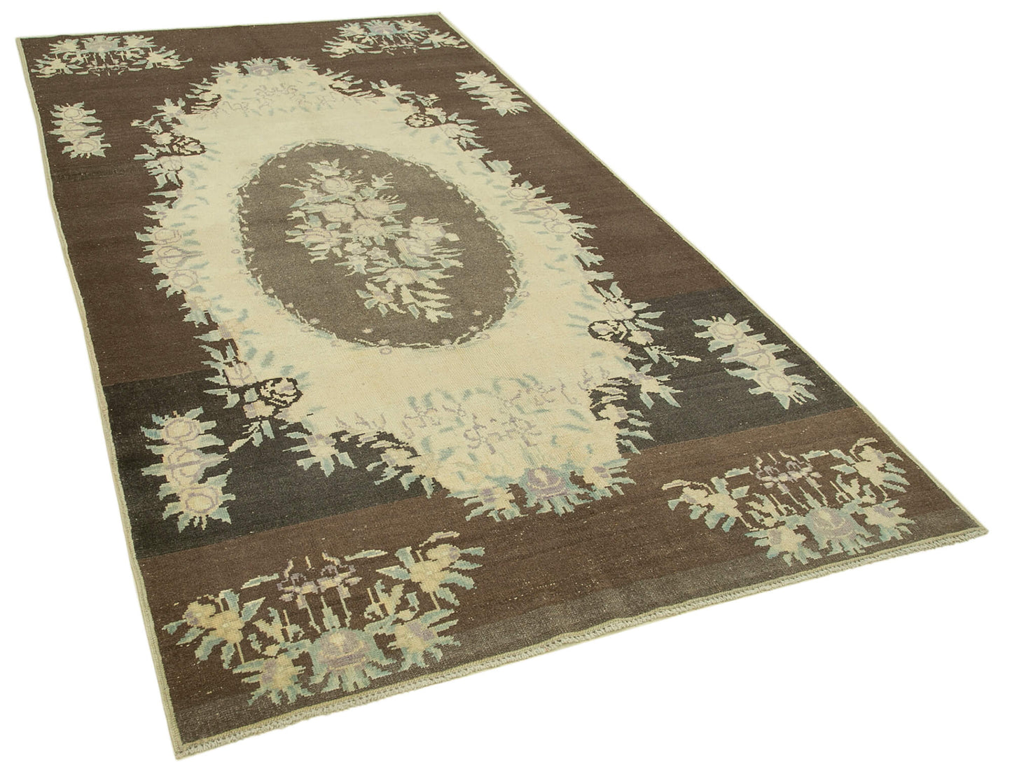 5x9 Beige Vintage Anatolian Rug - 32132