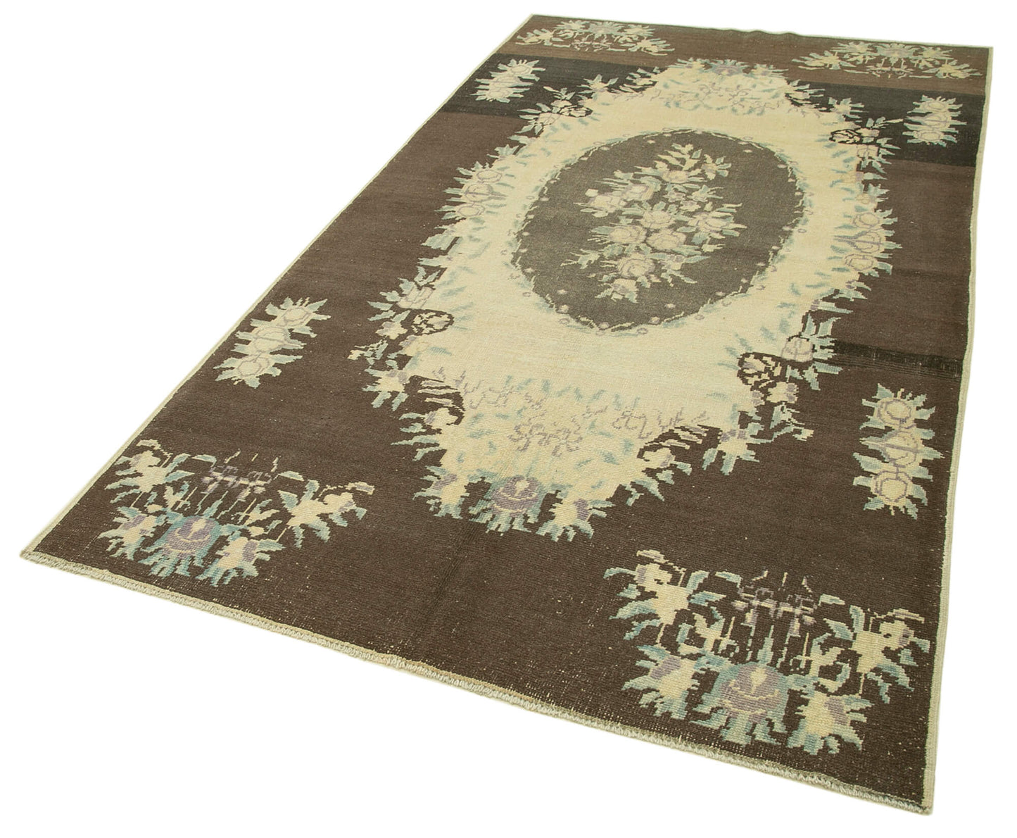 5x9 Beige Vintage Anatolian Rug - 32132