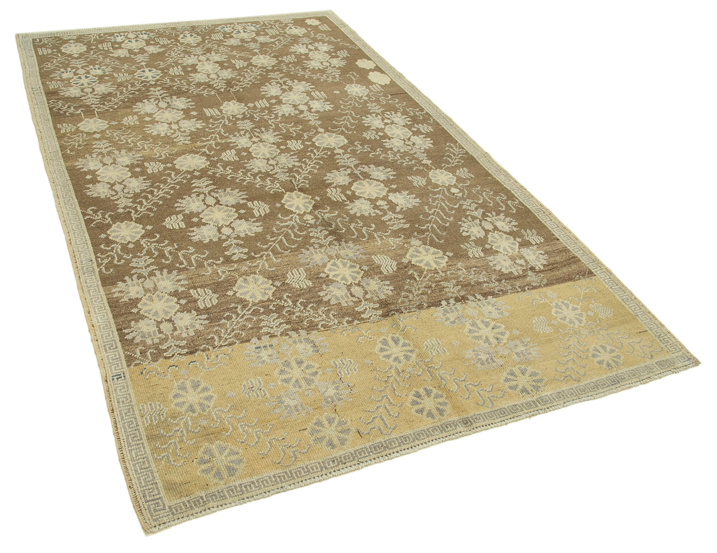 5x8 Beige Vintage Anatolian Rug - 32135