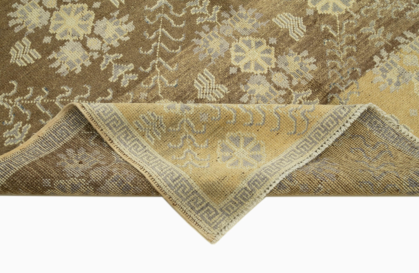 5x8 Beige Vintage Anatolian Rug - 32135