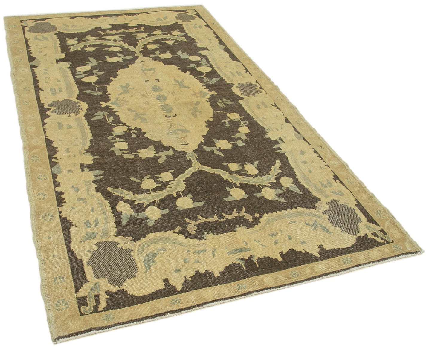 4x8 Beige Vintage Anatolian Rug - 32140