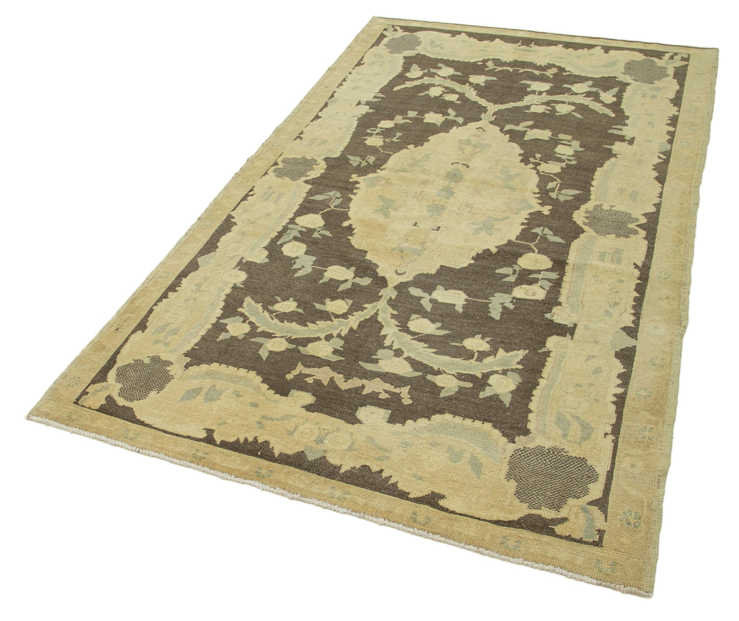 4x8 Beige Vintage Anatolian Rug - 32140