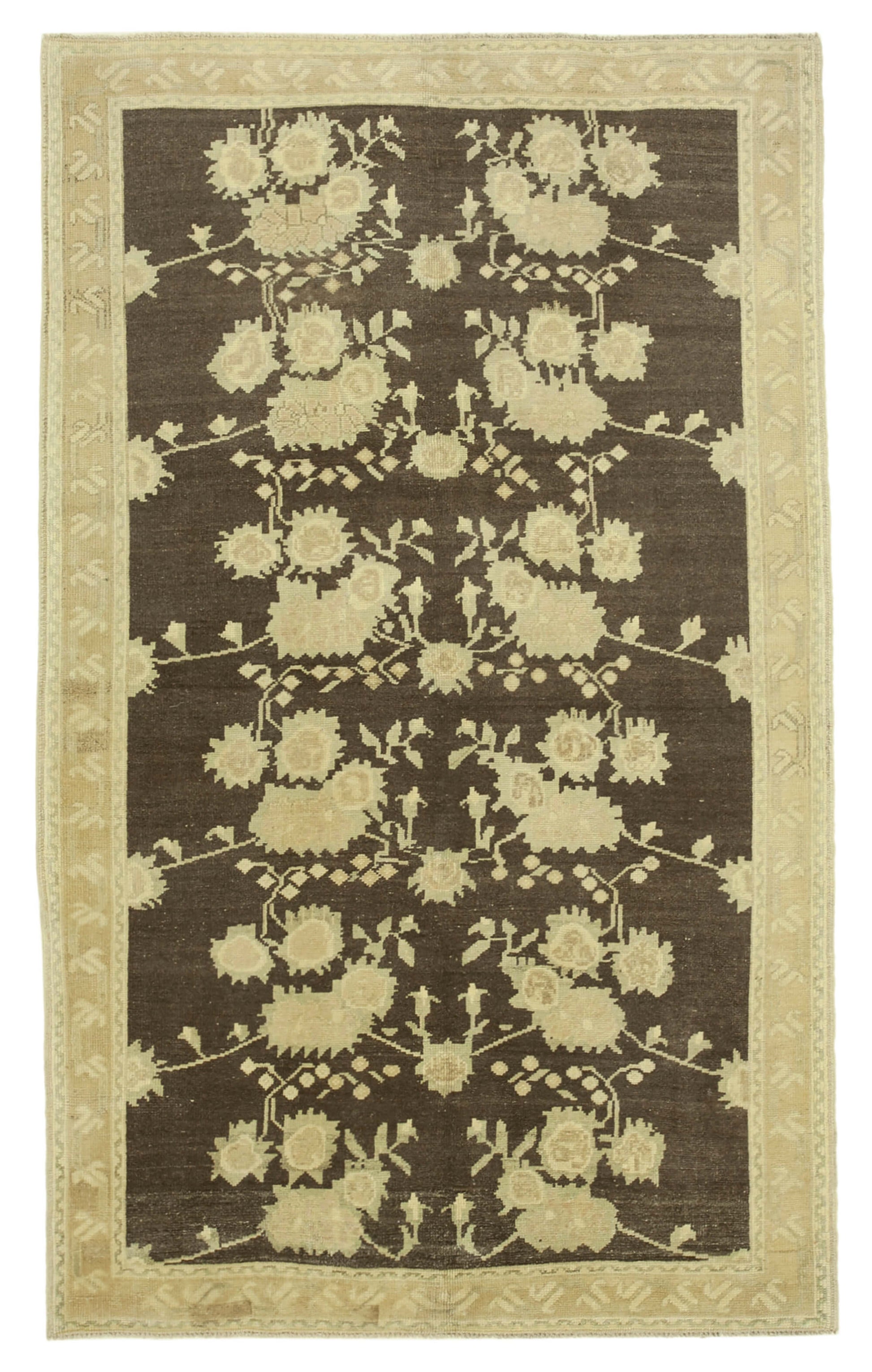 5x8 Beige Vintage Anatolian Rug - 32142