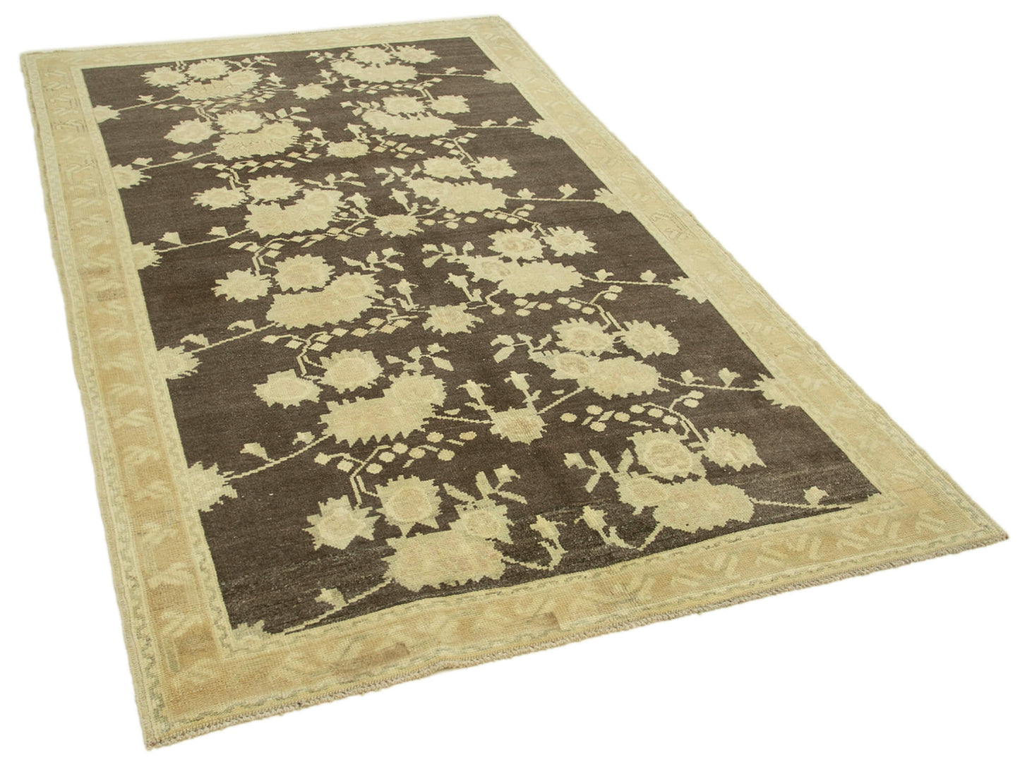 5x8 Beige Vintage Anatolian Rug - 32142