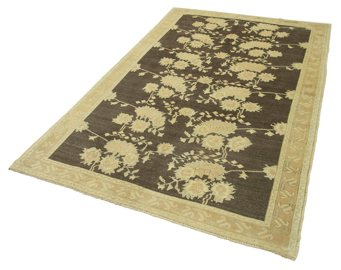 5x8 Beige Vintage Anatolian Rug - 32142