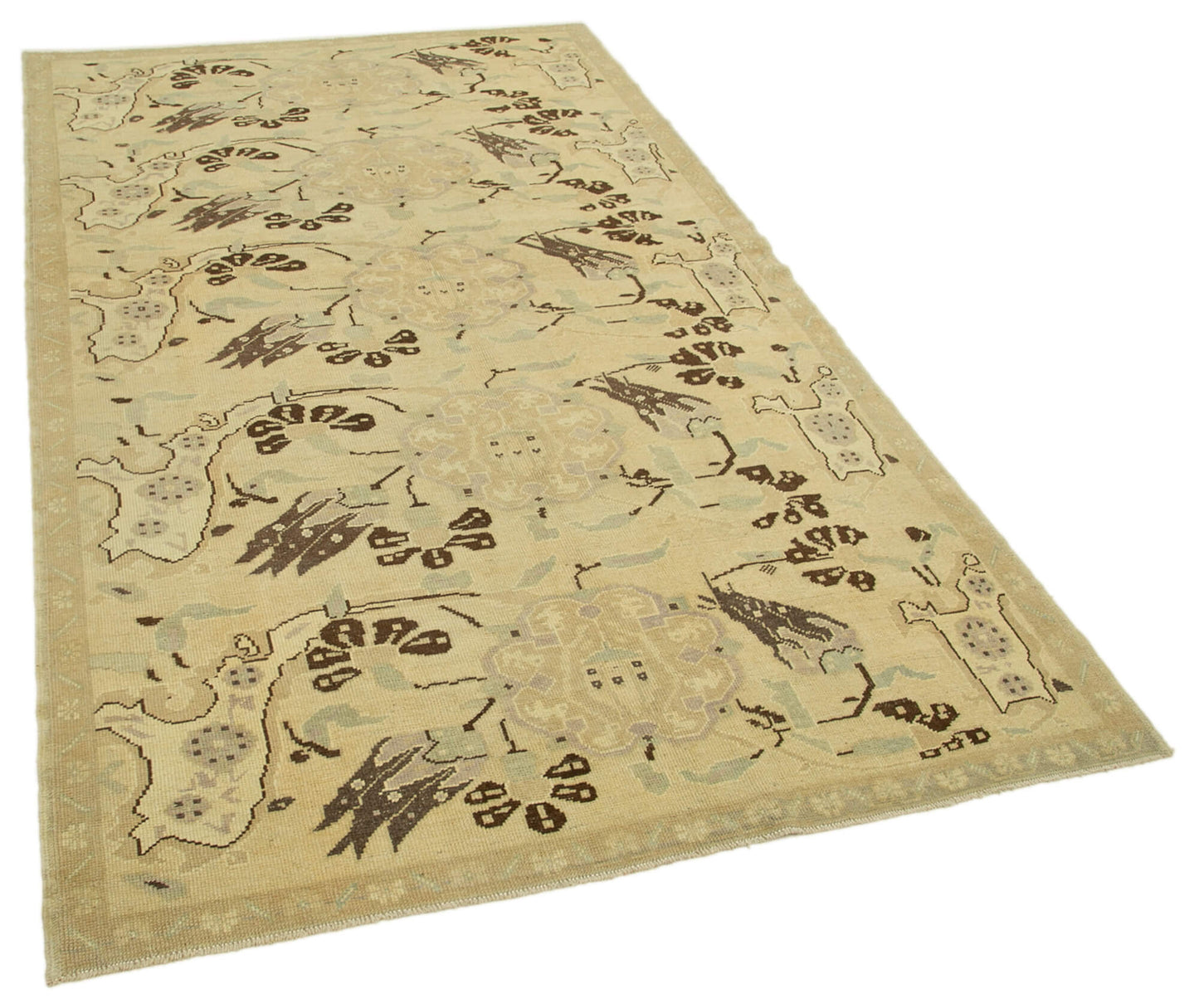 5x9 Beige Vintage Anatolian Rug - 32146