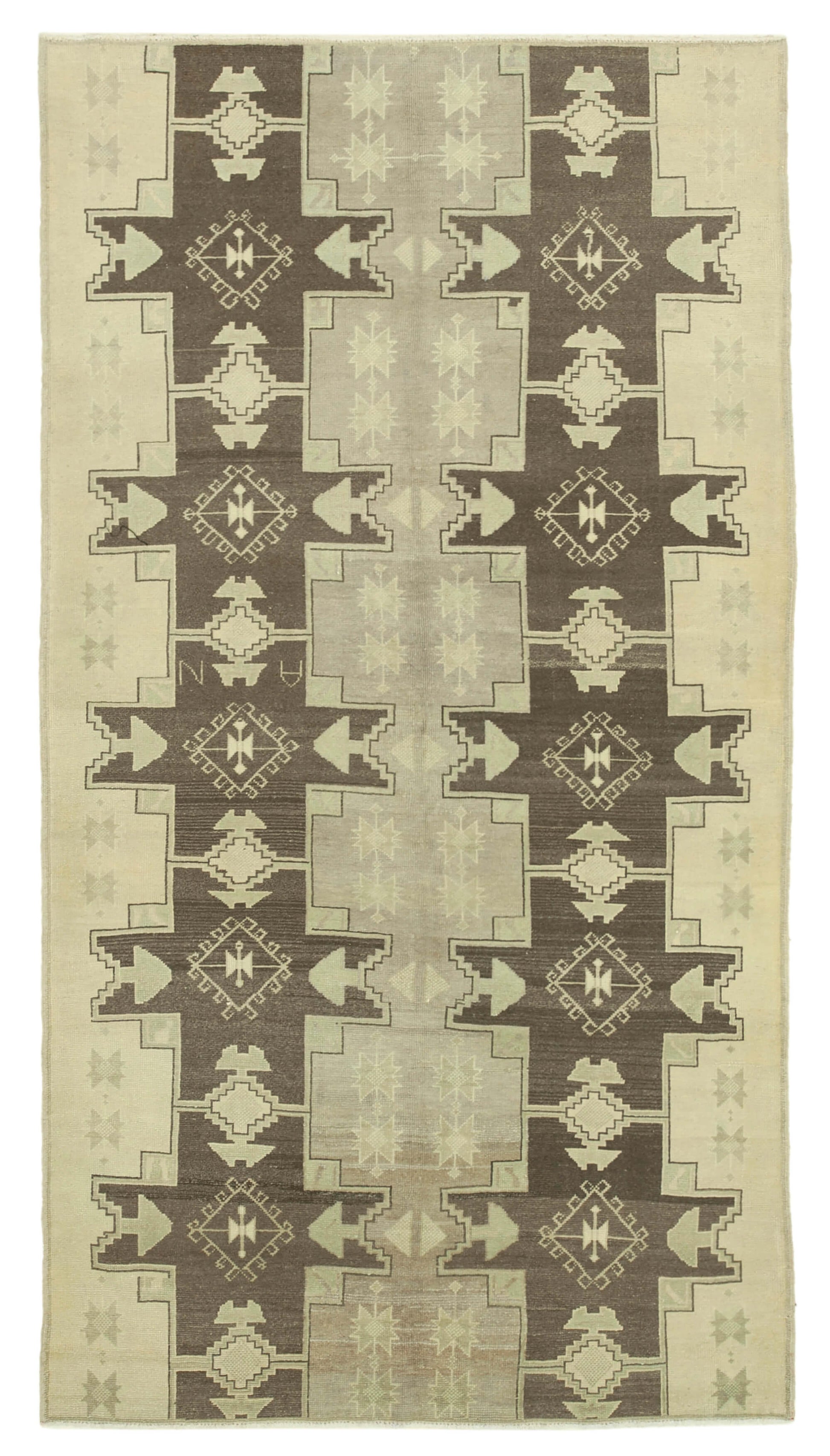 5x9 Beige Vintage Anatolian Rug - 32148