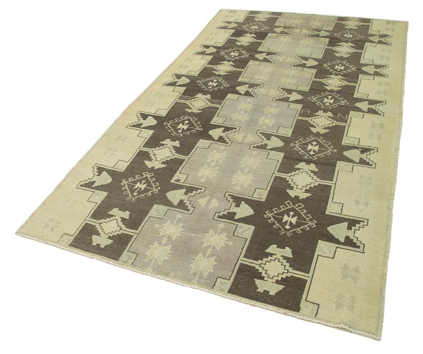 5x9 Beige Vintage Anatolian Rug - 32148