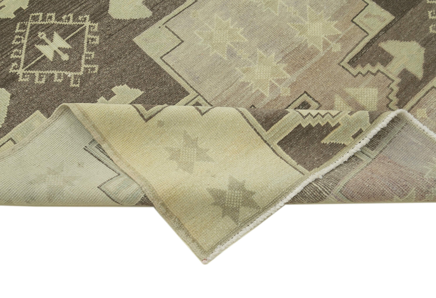 5x9 Beige Vintage Anatolian Rug - 32148