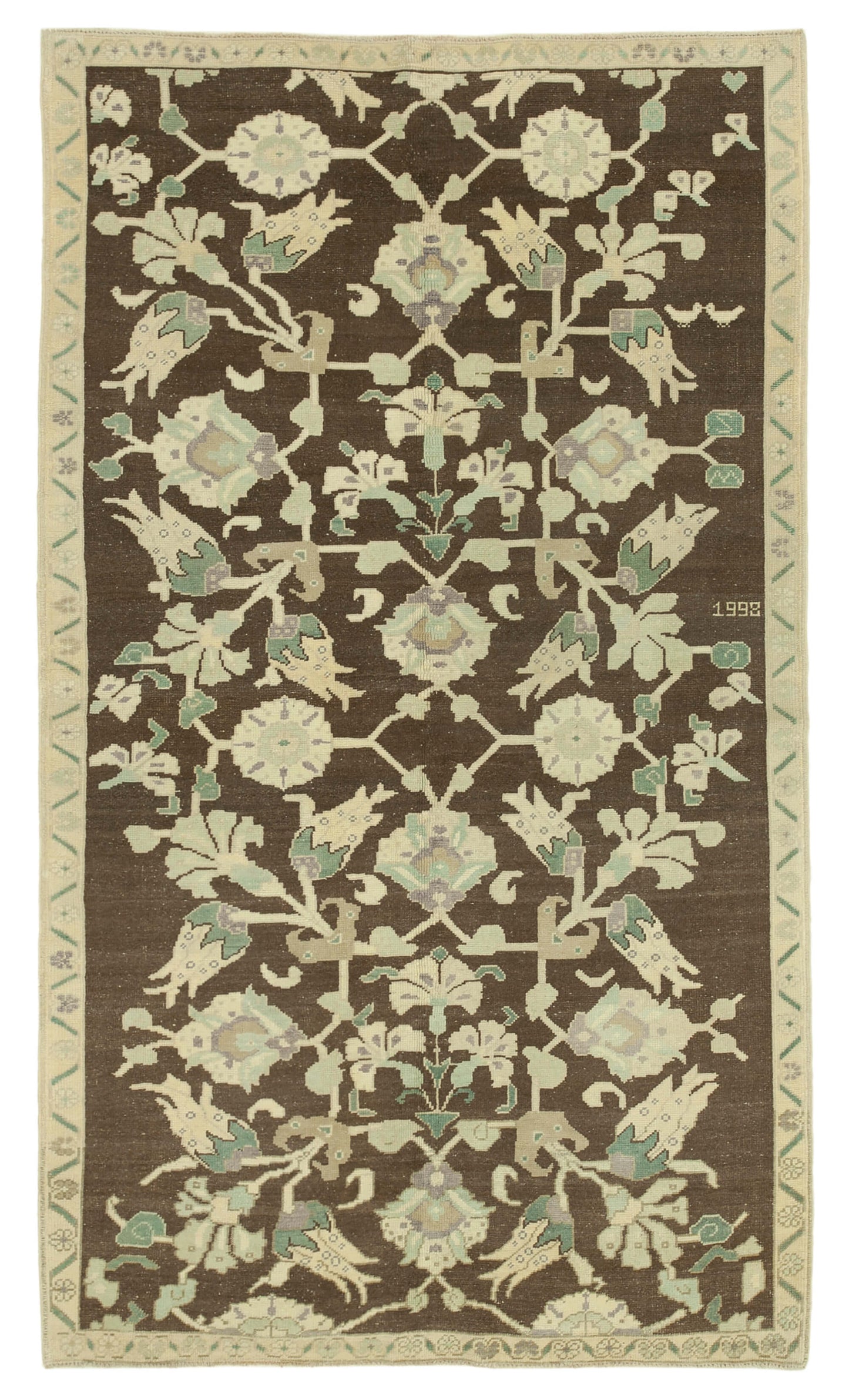 5x9 Beige Vintage Anatolian Rug - 32154