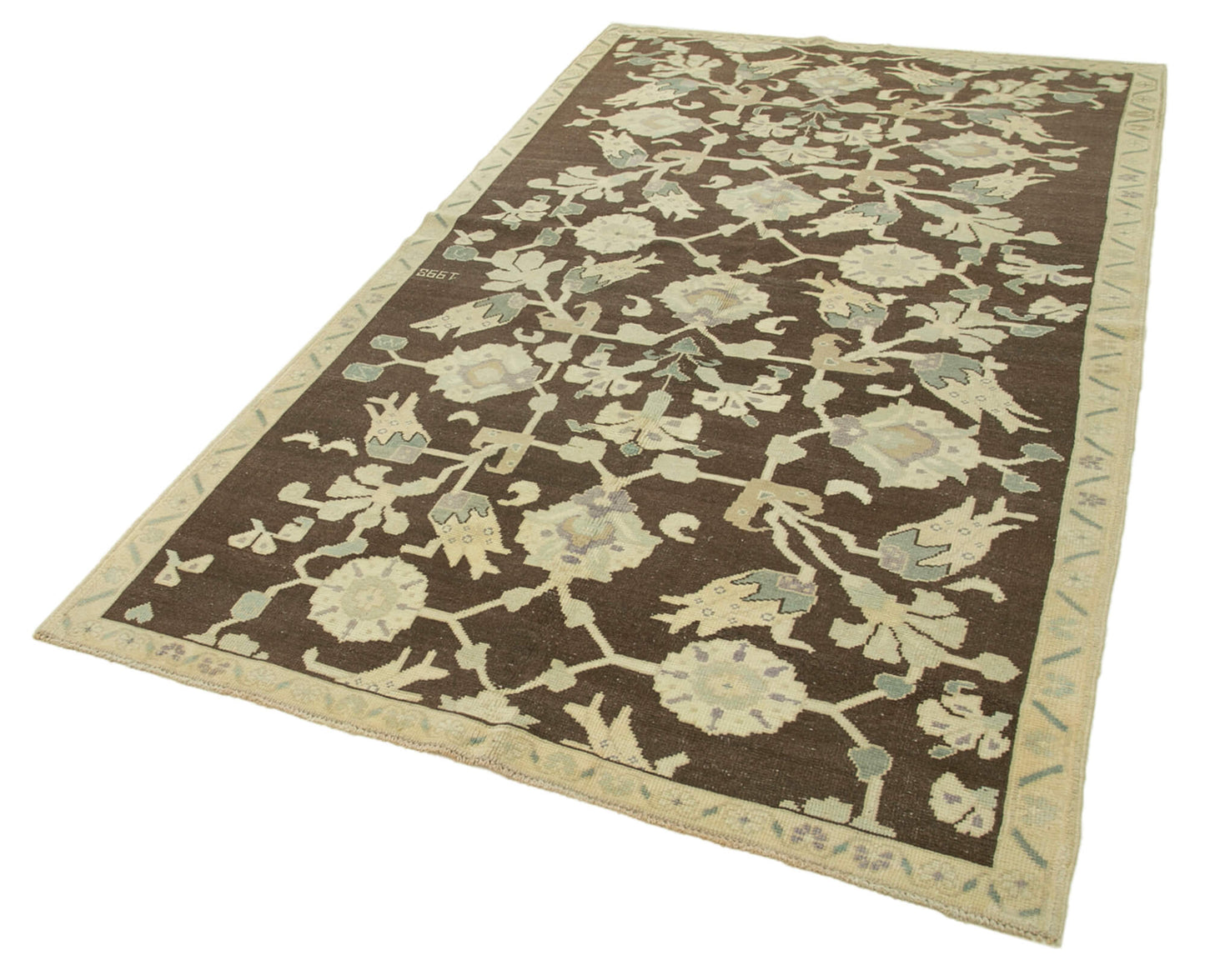 5x9 Beige Vintage Anatolian Rug - 32154