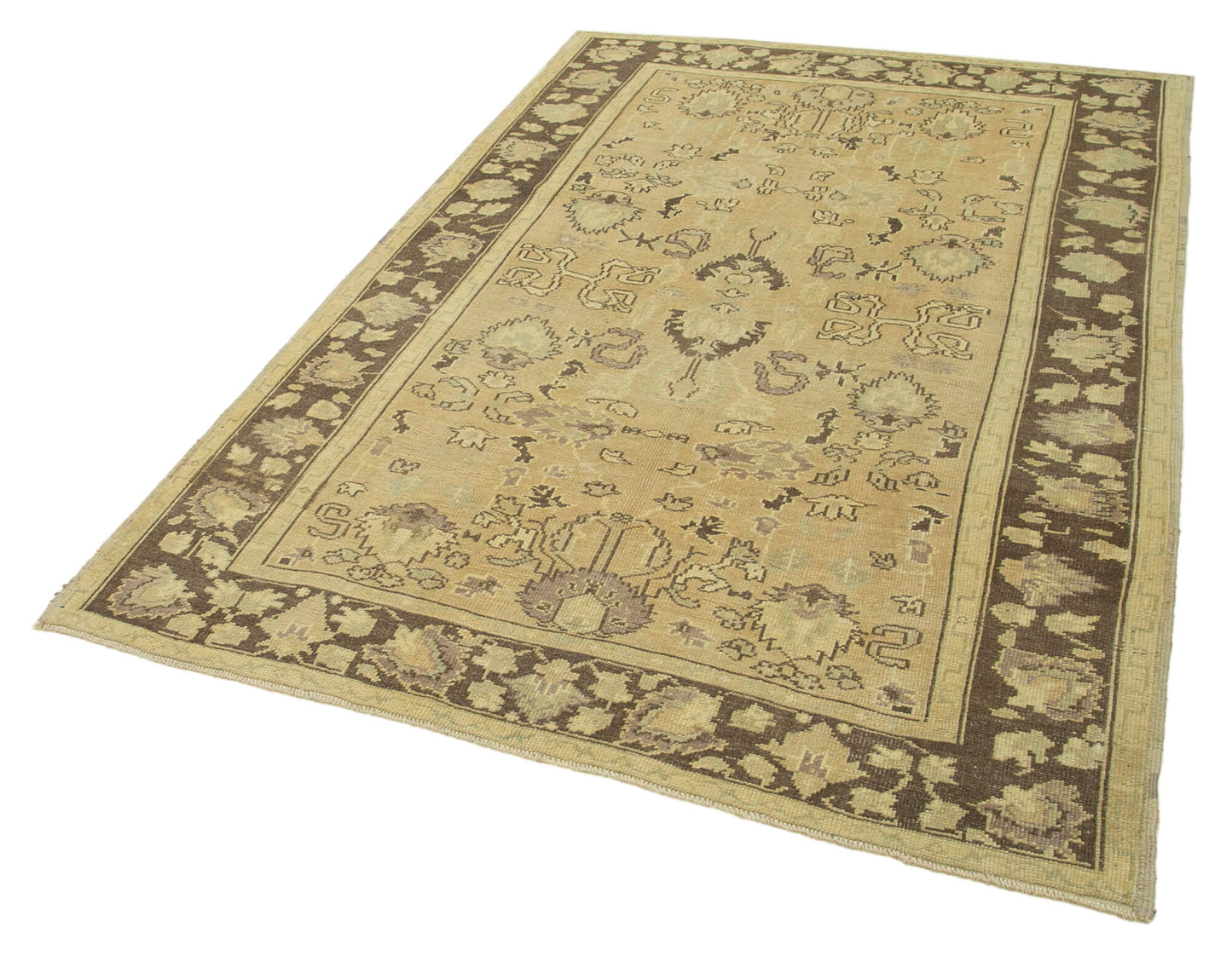 5x7 Beige Vintage Anatolian Rug - 32159