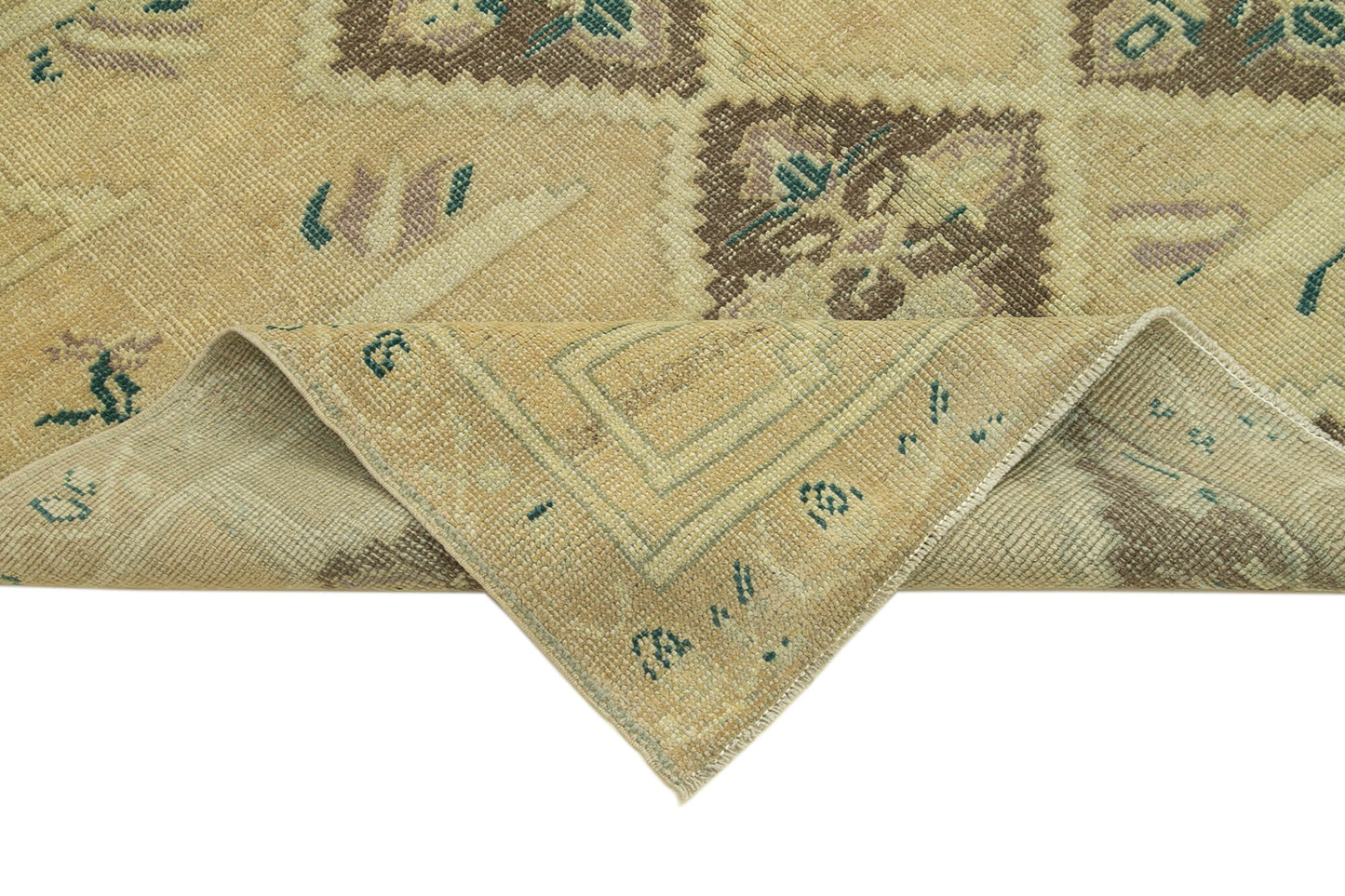 5x8 Beige Vintage Anatolian Rug - 32165