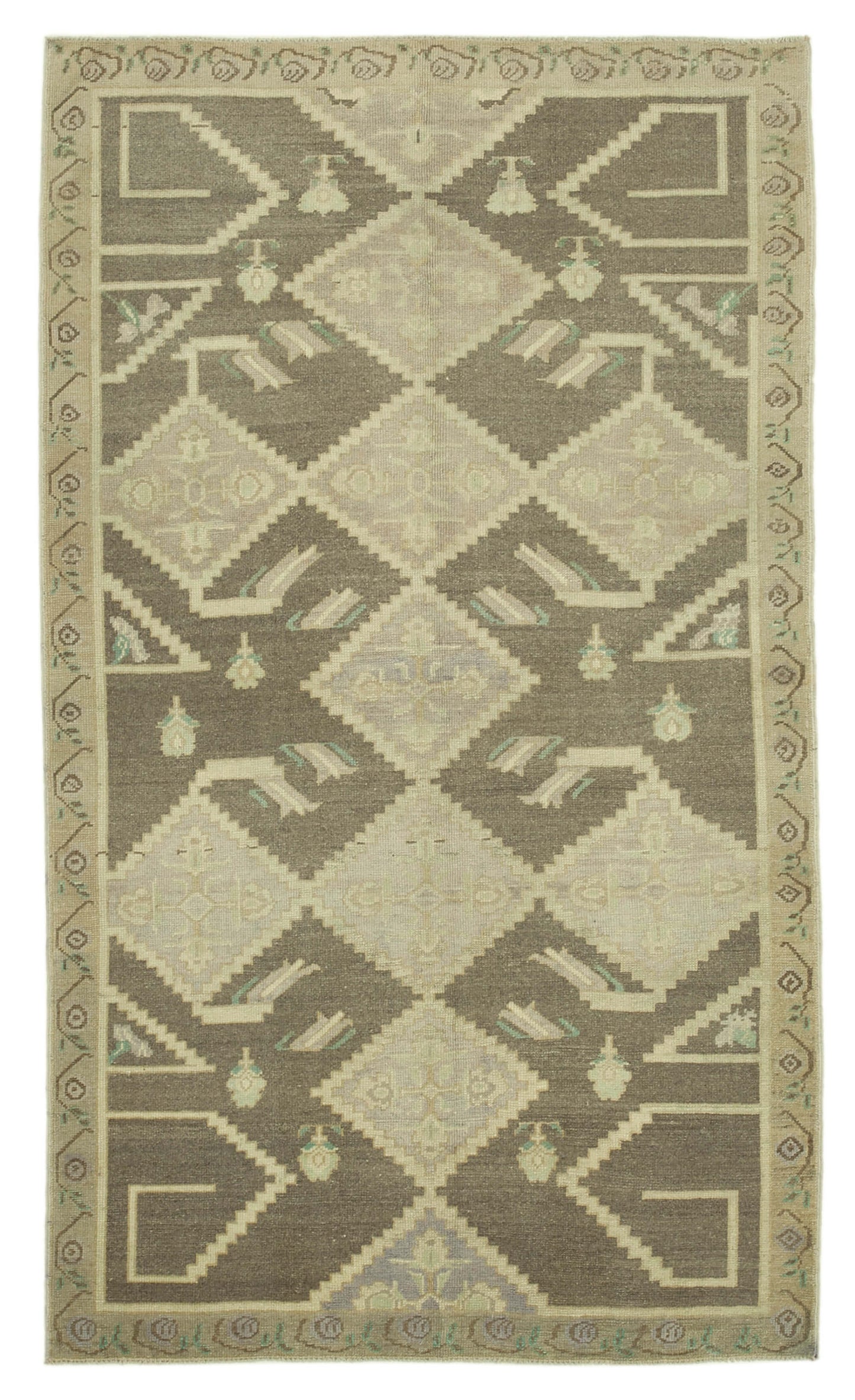 5x8 Beige Vintage Anatolian Rug - 32168